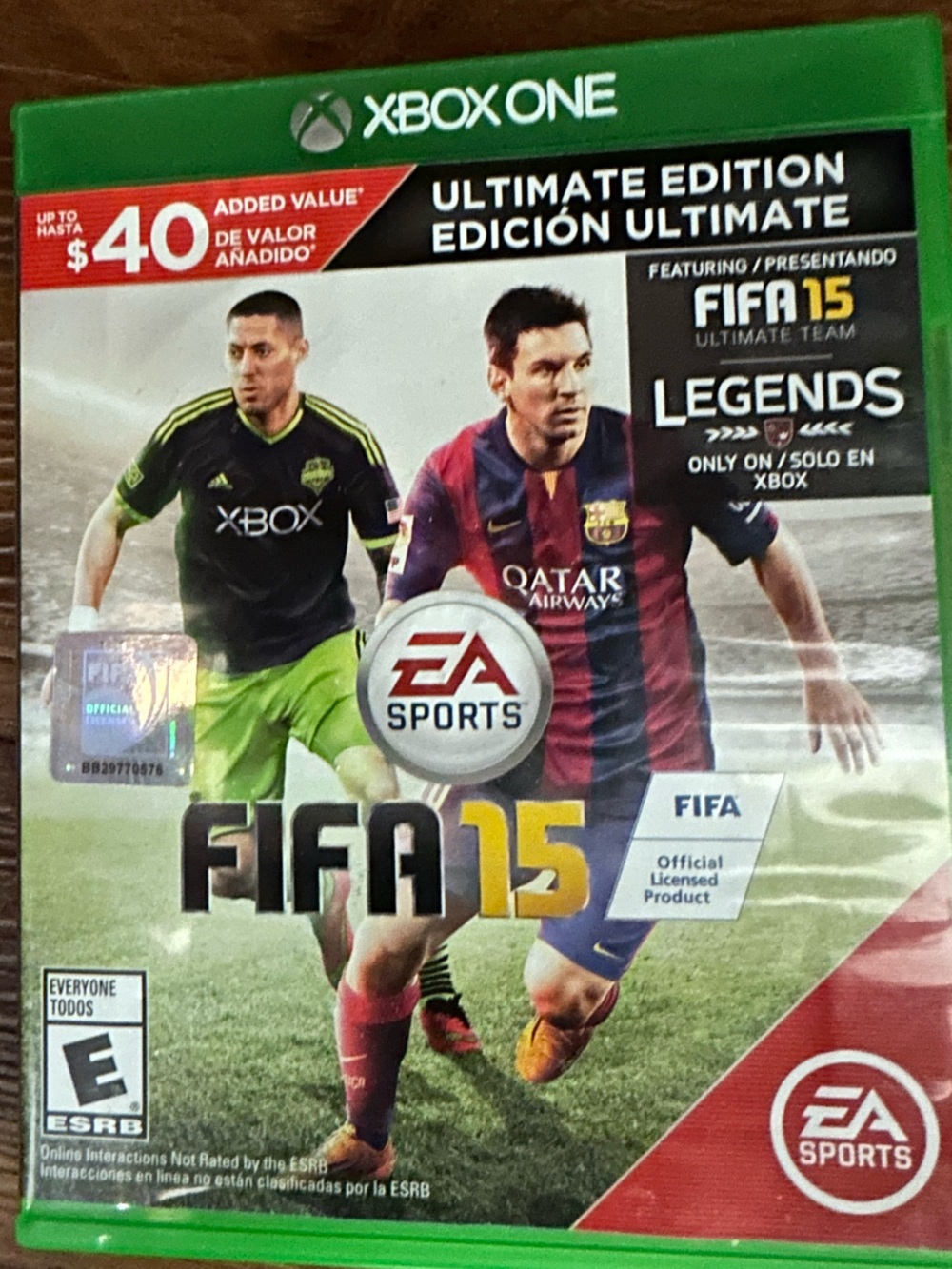 FIFA 15 Ultimate Edition (Xbox One) CIB Tested | Lionel Messi Cover Soccer Game